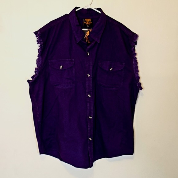 Milwaukee Other - Milwaukee Leather Purple Men's Sleeveless Shirt size 4XL-NWT
